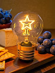 Bordslampa – Glödlampa Stjärna