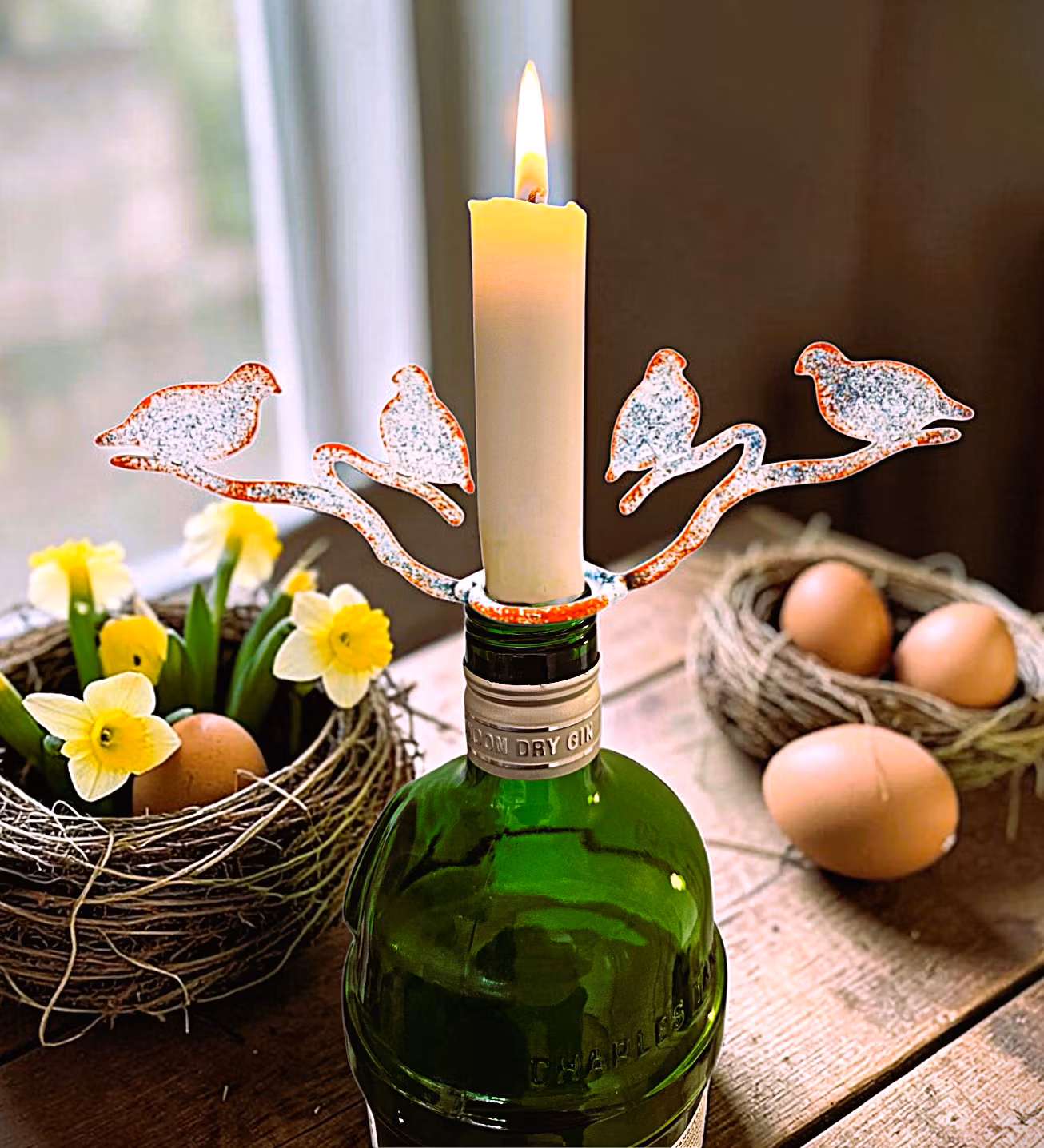 Ripor på fjällbjörk - ljusmanschett