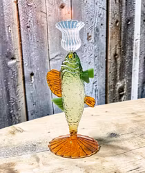 Handgjord ljusstake - Fina fisken