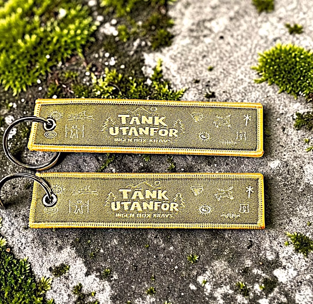 Tänk utanför Nyckelring/Tag