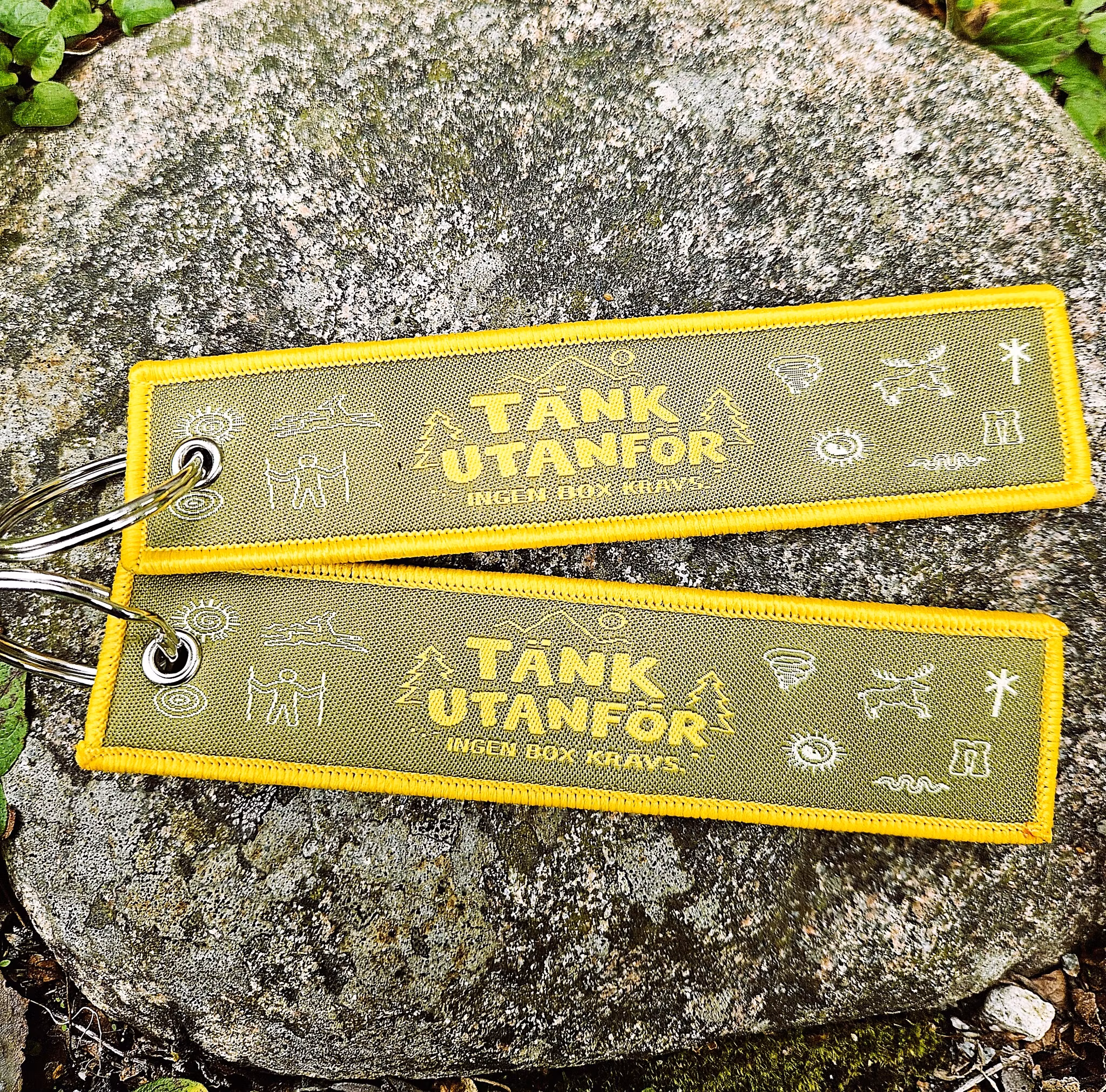 Tänk utanför Nyckelring/Tag