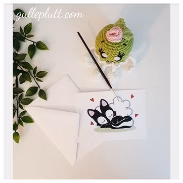 Grattiskort: Sovande Skunken