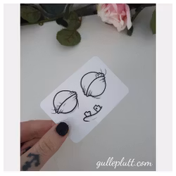 DIY Gulleprutta, 3-pack transparenta klistermärken