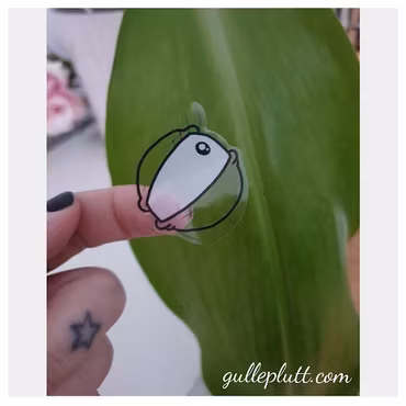 DIY Gulleprutta, 3-pack transparenta klistermärken