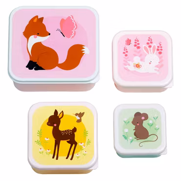 Lunch & snack box set - Forest Friends