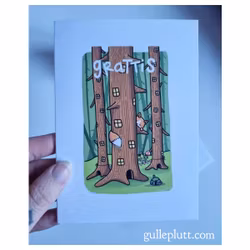 Grattiskort, Gullepluttskogen