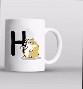 Arga Hamstern, Bokstav, Personlig Mugg