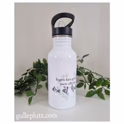 VATTENFLASKA: Rostfritt Stål, Helvete Blomkrans