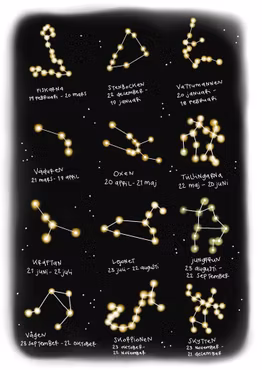 PERSONLIG DOPTAVLA STJÄRNBILD, Sovande Rävarna Vinter