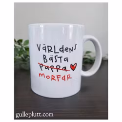Mugg: Världens bästa pappa (morfar)