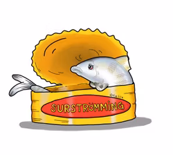 MUGG: SURSTRÖMMING BURK, Den Alternativa Djurparken