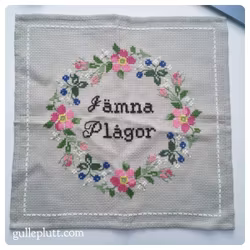 BRODERI, Jämna Plågor Duk