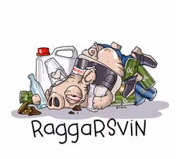 T-SHIRT: Raggarsvin (Den Alternativa Djurparken)