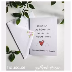 Kort: Älskar dig mer än kaffe