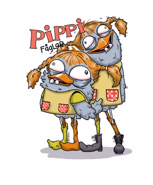 T-SHIRT: Pippifåglar (Den Alternativa Djurparken)