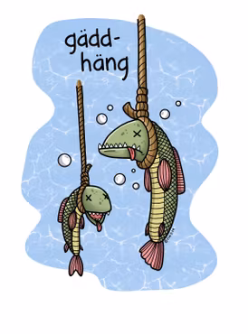 KYLSKÅPSMAGNET: Gäddhäng (Den Alternativa Djurparken)