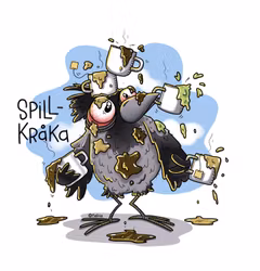 VYKORT: Spillkråka (Den Alternativa Djurparken)