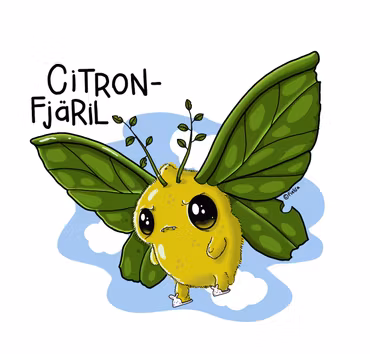 TYGKASSE: Citronfjäril (Den Alternativa Djurparken)