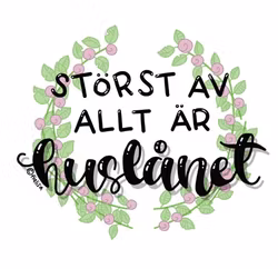 MUGG: Störst av allt är huslånet, blomkrans