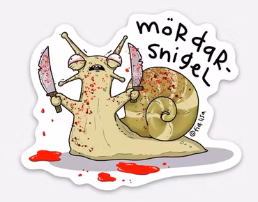 KYLSKÅPSMAGNET: Mördarsnigel (Den Alternativa Djurparken)