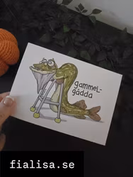 VYKORT: Gammelgädda (Den Alternativa Djurparken)