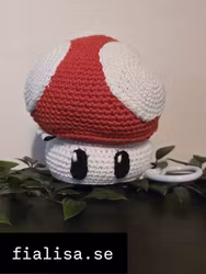 VIRKAD SPELDOSA: Röd Svamp, Super mario Nintendo