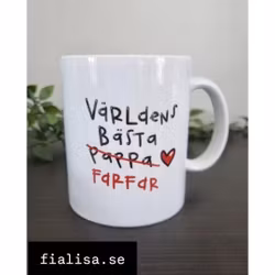 Mugg: Världens bästa pappa (farfar)