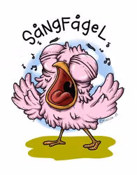 KYLSKÅPSMAGNET: Sångfågel (Den Alternativa Djurparken)