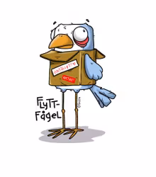 KYLSKÅPSMAGNET: Flyttfågel (Den Alternativa Djurparken)