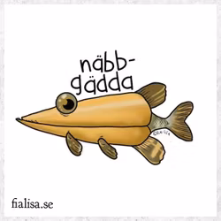 KYLSKÅPSMAGNET: Näbbgädda (Den Alternativa Djurparken)