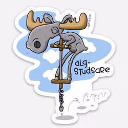 KYLSKÅPSMAGNET: Älgstudsare (Den Alternativa Djurparken)