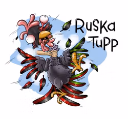 KYLSKÅPSMAGNET: Ruska Tupp (Den Alternativa Djurparken)