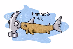 KYLSKÅPSMAGNET: Hammarhaj (Den Alternativa Djurparken)