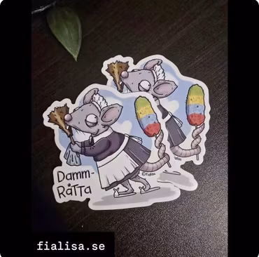 KYLSKÅPSMAGNET: Dammråtta (Den Alternativa Djurparken)