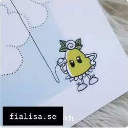 Doptavla: Lila barnvagnen