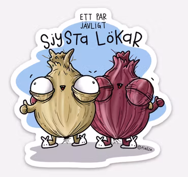 KYLSKÅPSMAGNET: Sjysta Lökar (Den Alternativa Djurparken)