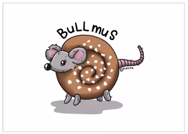 VYKORT: Bullmus (Den Alternativa Djurparken)