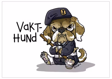 VYKORT: Vakthund (Den Alternativa Djurparken)