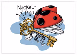 VYKORT: Nyckelpiga (Den Alternativa Djurparken)