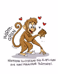 VYKORT: Härmapa (Den Alternativa Djurparken)