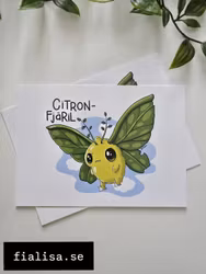 VYKORT: Citronfjäril (Den Alternativa Djurparken)