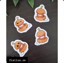 KLISTERMÄRKEN: Rävar 4-pack