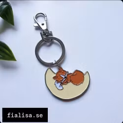 NYCKELRING: Räven på månen, färg