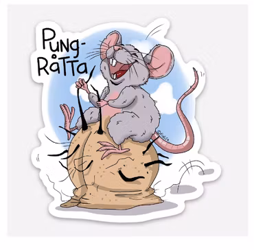 KYLSKÅPSMAGNET: Pungråtta (Den Alternativa Djurparken)