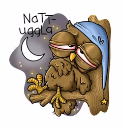 KYLSKÅPSMAGNET: Nattuggla (Den Alternativa Djurparken)