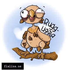 KYLSKÅPSMAGNET: Rugguggla (Den Alternativa Djurparken)