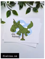 VYKORT: Enhörning (Den Alternativa Djurparken)