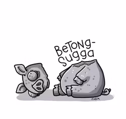 KYLSKÅPSMAGNET: Betongsugga (Den Alternativa Djurparken)