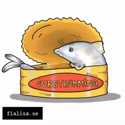 KYLSKÅPSMAGNET: Surströmming Konserv (Den Alternativa Djurparken)