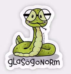 KLISTERMÄRKE: Glasögonorm (Den Alternativa Djurparken)